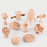 TickiT: drewniane figurki kosmos Wooden Space Adventure 10 el. - Noski Noski