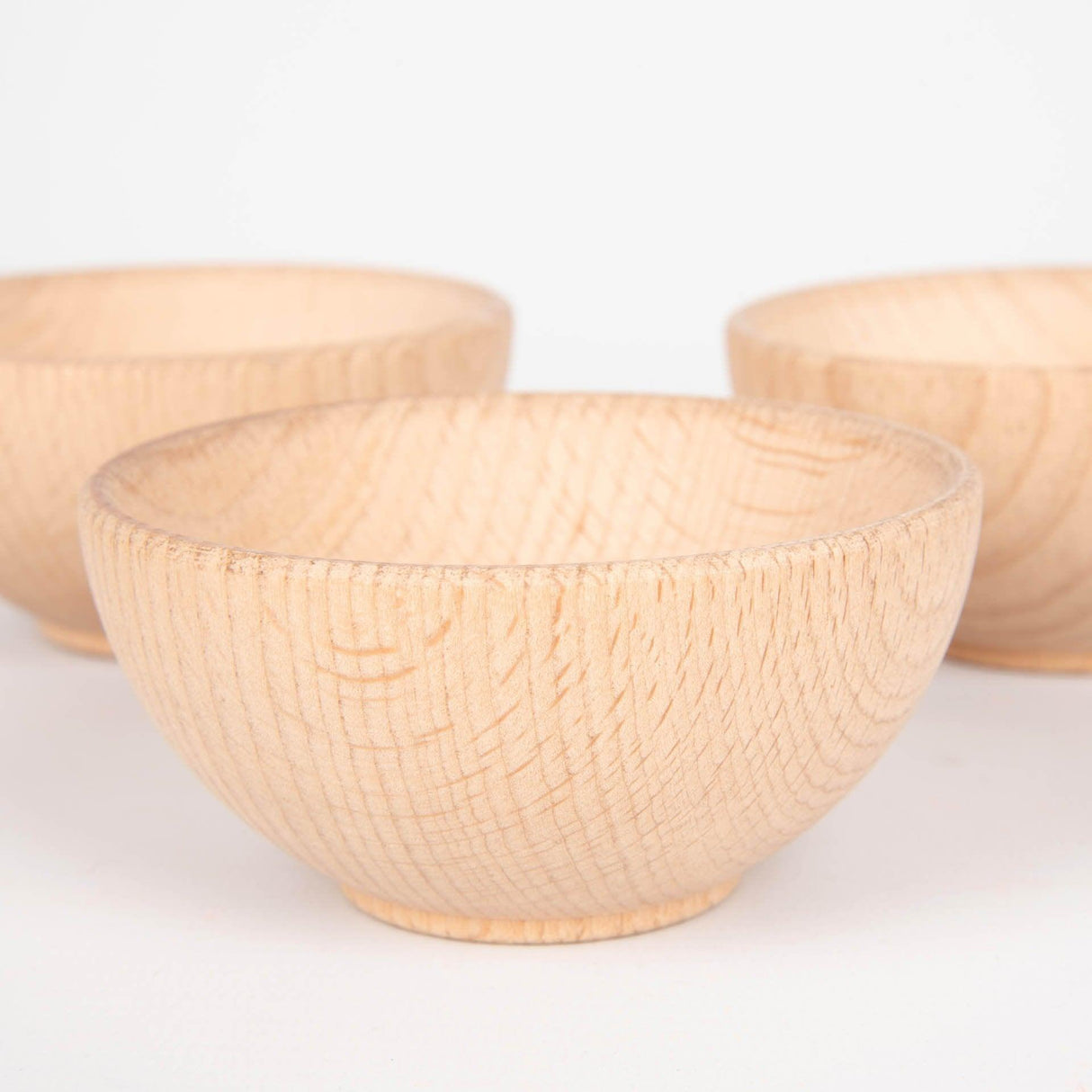 TickiT: drewniane miseczki Natural Wooden Bowls 3 el. - Noski Noski