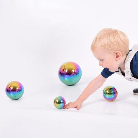 TickiT: opalizujące kule sensoryczne Sensory Reflective Colour Burst Balls 4 el. - Noski Noski