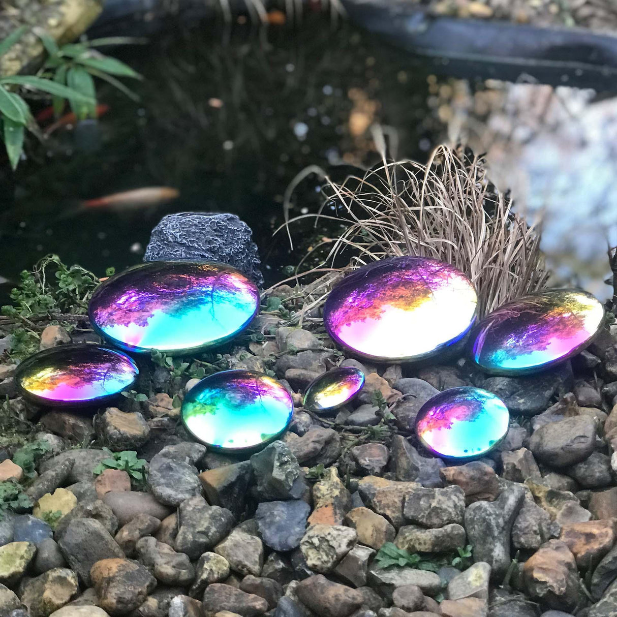 TickiT: opalizujące sensoryczne dyski Sensory Reflective Colour Burst Buttons 7 el. - Noski Noski