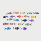 TickiT: rybki do nauki liczenia Rainbow Gel Number Fish 21 el. - Noski Noski