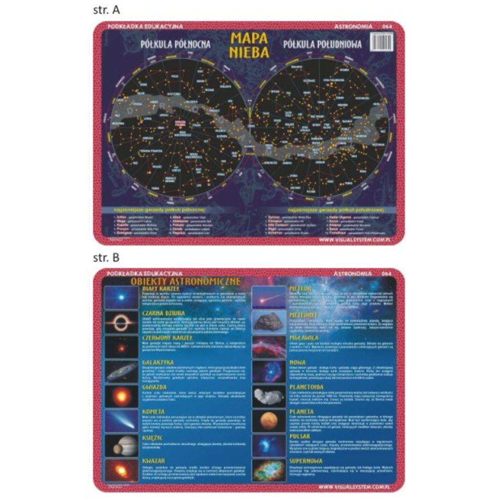 Visual System: podkładka edukacyjna na biurko astronomia Mapa Nieba - Noski Noski