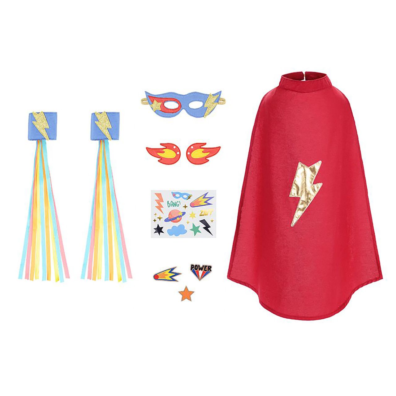 Partydeco: disguise in a Superhero suitcase
