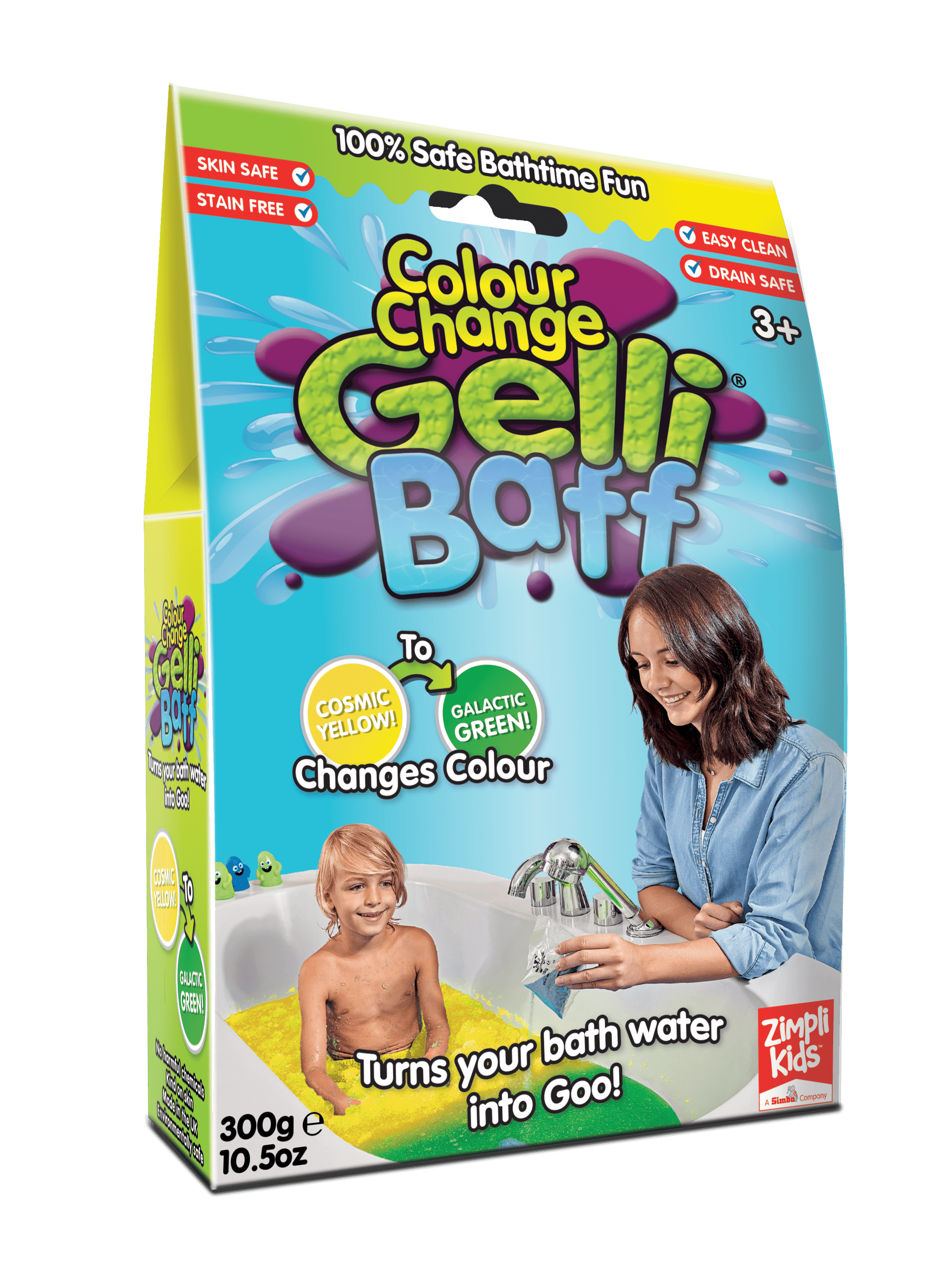 Zimpli Kids: magiczny proszek do kąpieli Gelli Baff Colour Change - Noski Noski