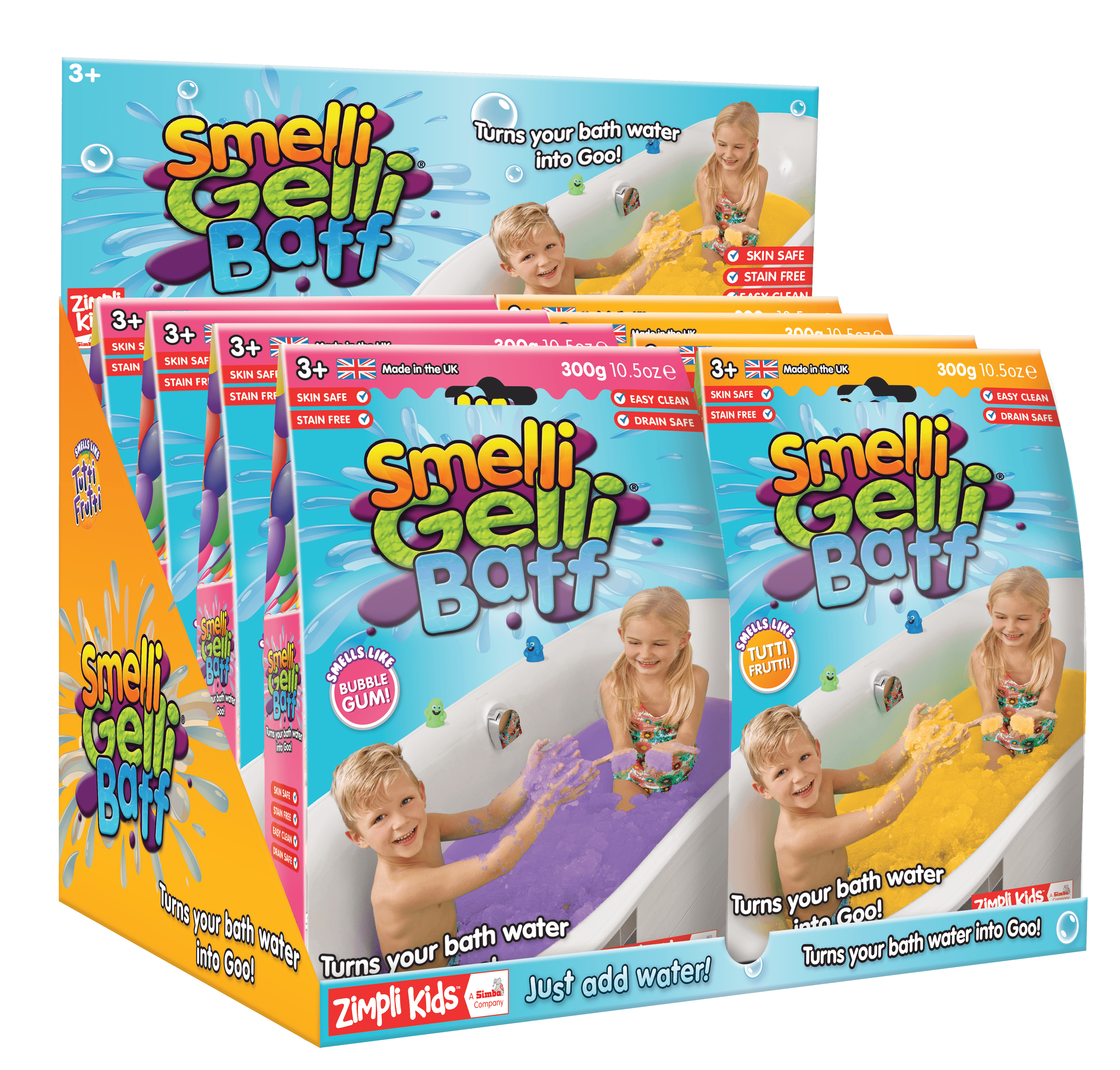 Zimpli Kids: magiczny proszek do kąpieli Gelli Baff Smelli - Noski Noski