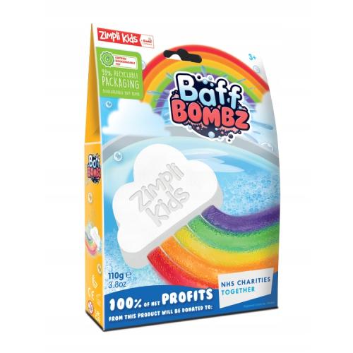 Zimpli Kids: magiczna chmurka do kąpieli zmieniająca kolor wody Rainbow Baff Bombz