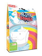 Zimpli Kids: magiczny jednorożec do kąpieli zmieniający kolor wody Rainbow Baff Bombz