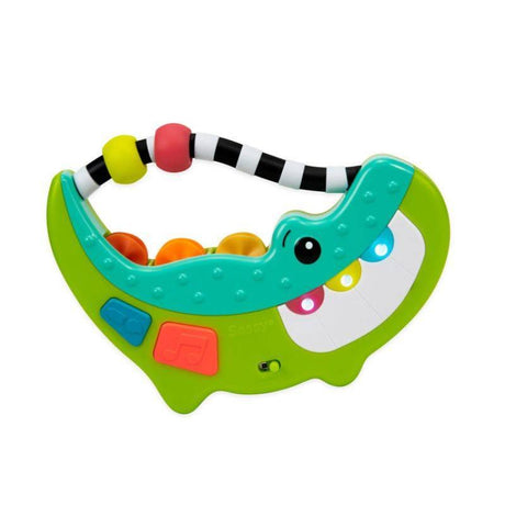 Interaktywna zabawka edukacyjna Krokodyl Sassy, ucząca 3 kolorów i 2 języków poprzez wesołe piosenki.