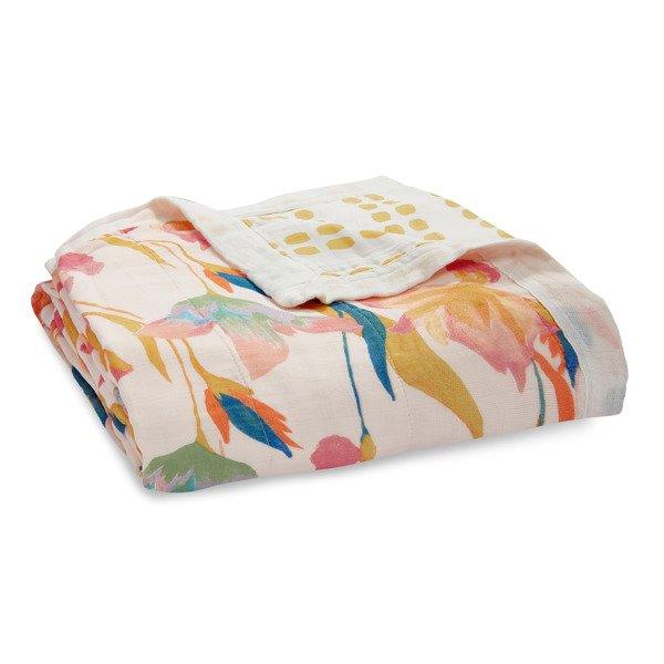 Aden+Anais: bambusowa kołderka w kwiaty Dream Blanket Marine Gardens - Noski Noski