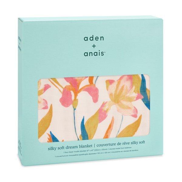 Aden+Anais: bambusowa kołderka w kwiaty Dream Blanket Marine Gardens - Noski Noski