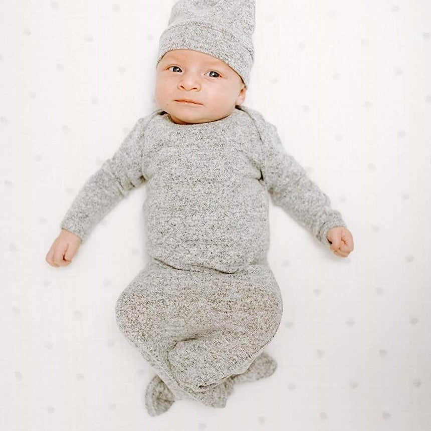 Aden+Anais: dzianinowy wiązany śpiworek Snuggle Knit 0-3 m - Noski Noski