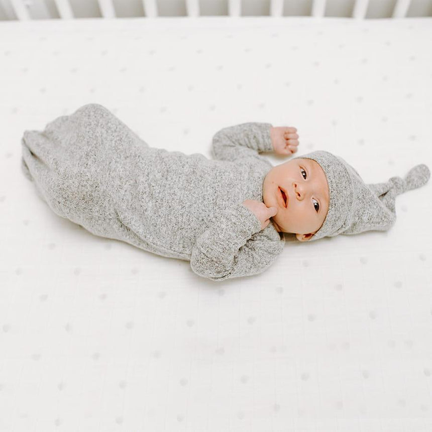 Aden+Anais: dzianinowy wiązany śpiworek Snuggle Knit 0-3 m - Noski Noski