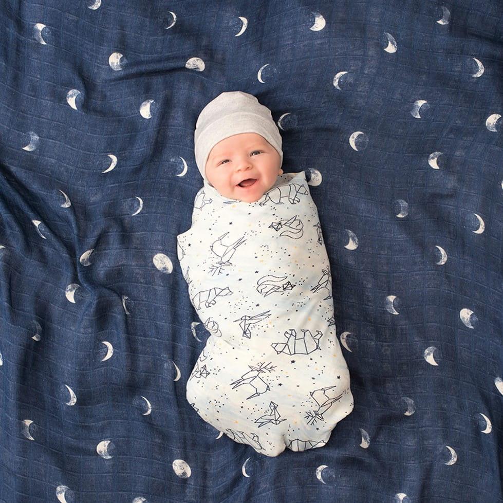 Aden+Anais: otulacz bambusowy Swaddles Stargaze 3 szt. - Noski Noski