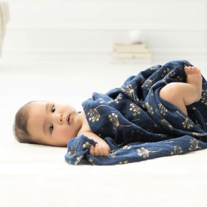 Aden+Anais: otulacz muślinowy Swaddles Gold Deco 3 szt. - Noski Noski