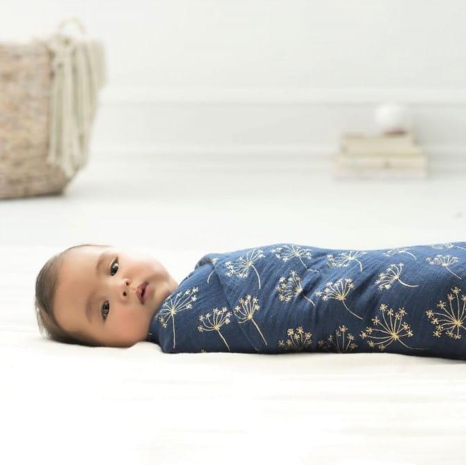 Aden+Anais: otulacz muślinowy Swaddles Gold Deco 3 szt. - Noski Noski