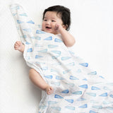 Aden+Anais: otulacz muślinowy Swaddles Whales & Boats 2 szt. - Noski Noski