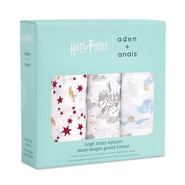 Aden+Anais: pieluszka muślinowa Musy Harry Potter Iconic 3 szt. - Noski Noski