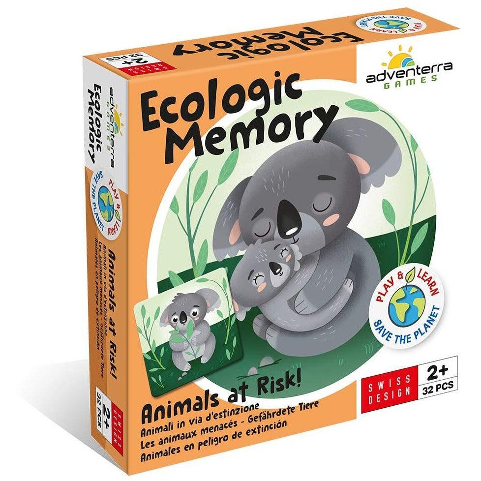 Adventerra Games: ekologiczne memory zwierzęta pod ochroną Animals at Risk - Noski Noski