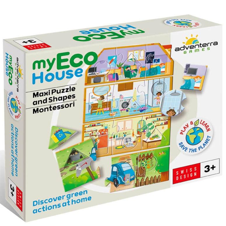 Adventerra Games: puzzle edukacyjne My Eco House - Noski Noski