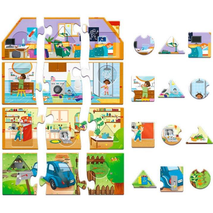 Adventerra Games: puzzle edukacyjne My Eco House - Noski Noski