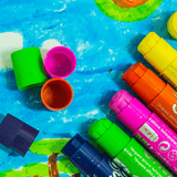 Apli Kids: farby w kredce Color Sticks 6 kolorów - Noski Noski