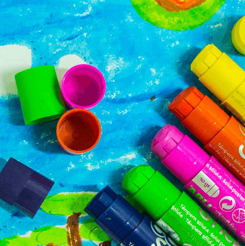 Apli Kids: farby w kredce Color Sticks 6 kolorów - Noski Noski