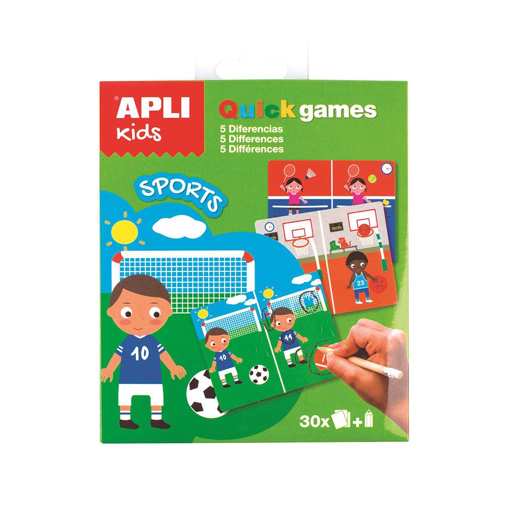 Apli Kids: gra podróżna Znajdź różnice Sport - Noski Noski