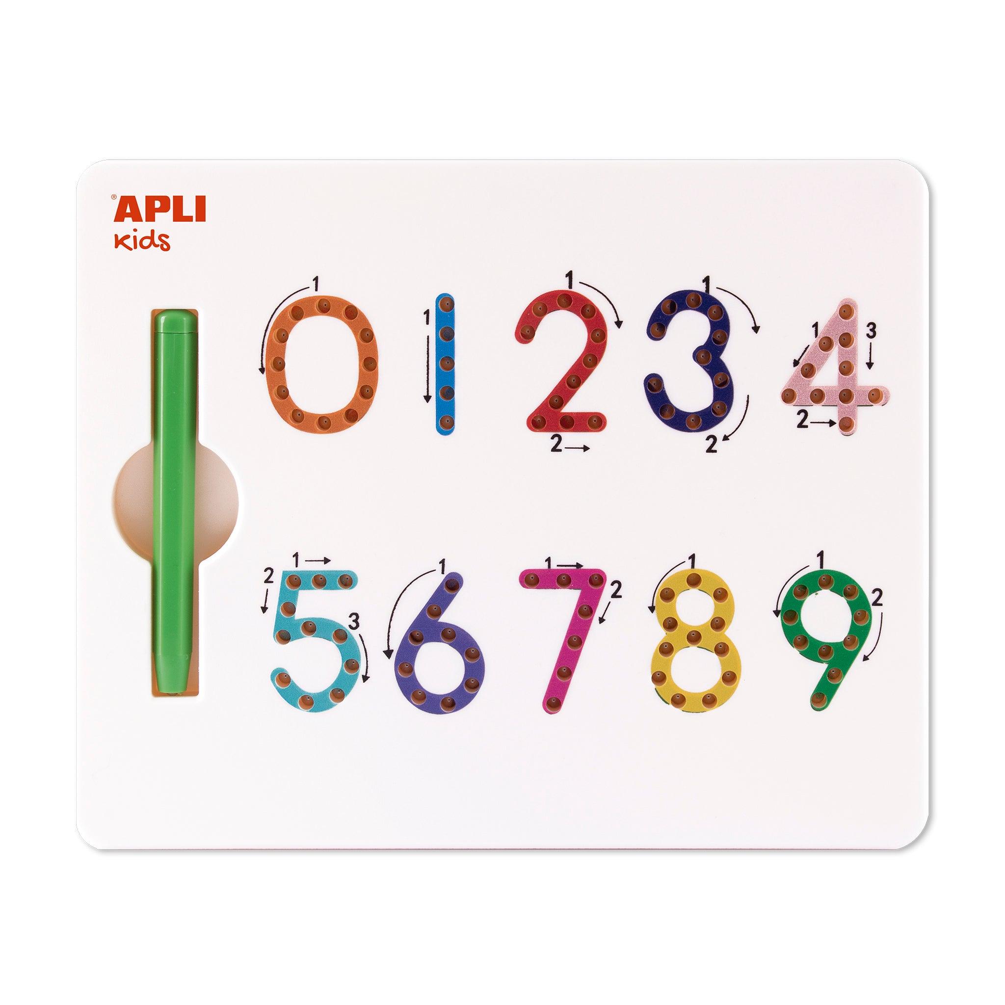 APLI Kids: placa magnética para dígitos de dibujo 123 números magnétic