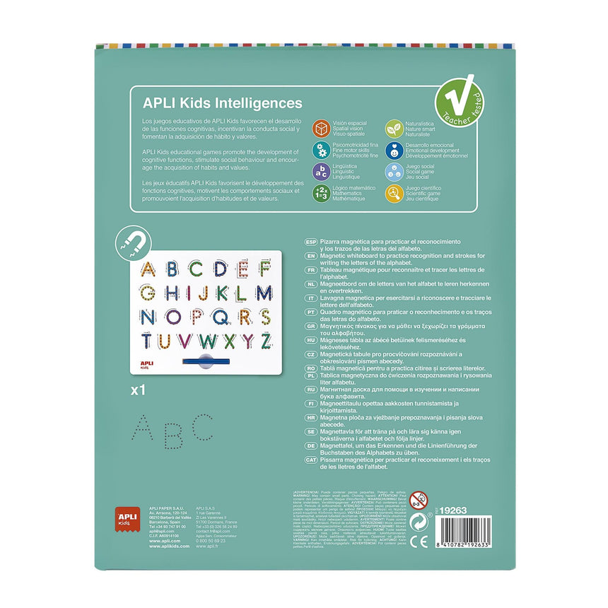 Apli Kids: magnetyczna tablica do rysowania Litery ABC Magnetic Letters - Noski Noski