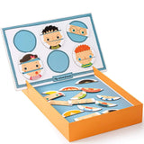 Puzzle magnetyczne Apli Kids Emocje - edukacyjna układanka rozwijająca inteligencję emocjonalną poprzez tworzenie twarzy z 30 magnesów.