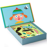 Puzzle magnetyczne Apli Kids Twarze, 30 elementów, kreatywna układanka do zabawy w domu i podróży, rozwija wyobraźnię.