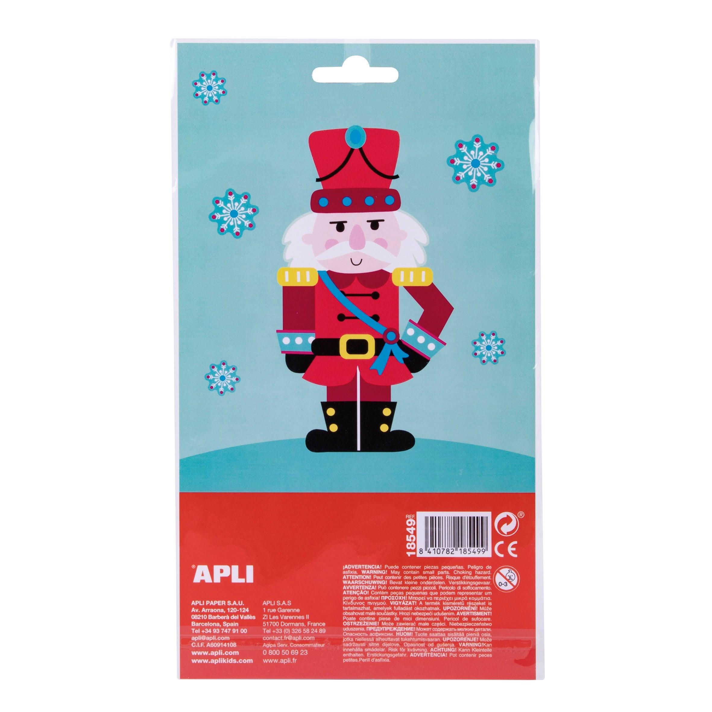 Apli Kids: naklejki świąteczne Śnieżynki - Noski Noski