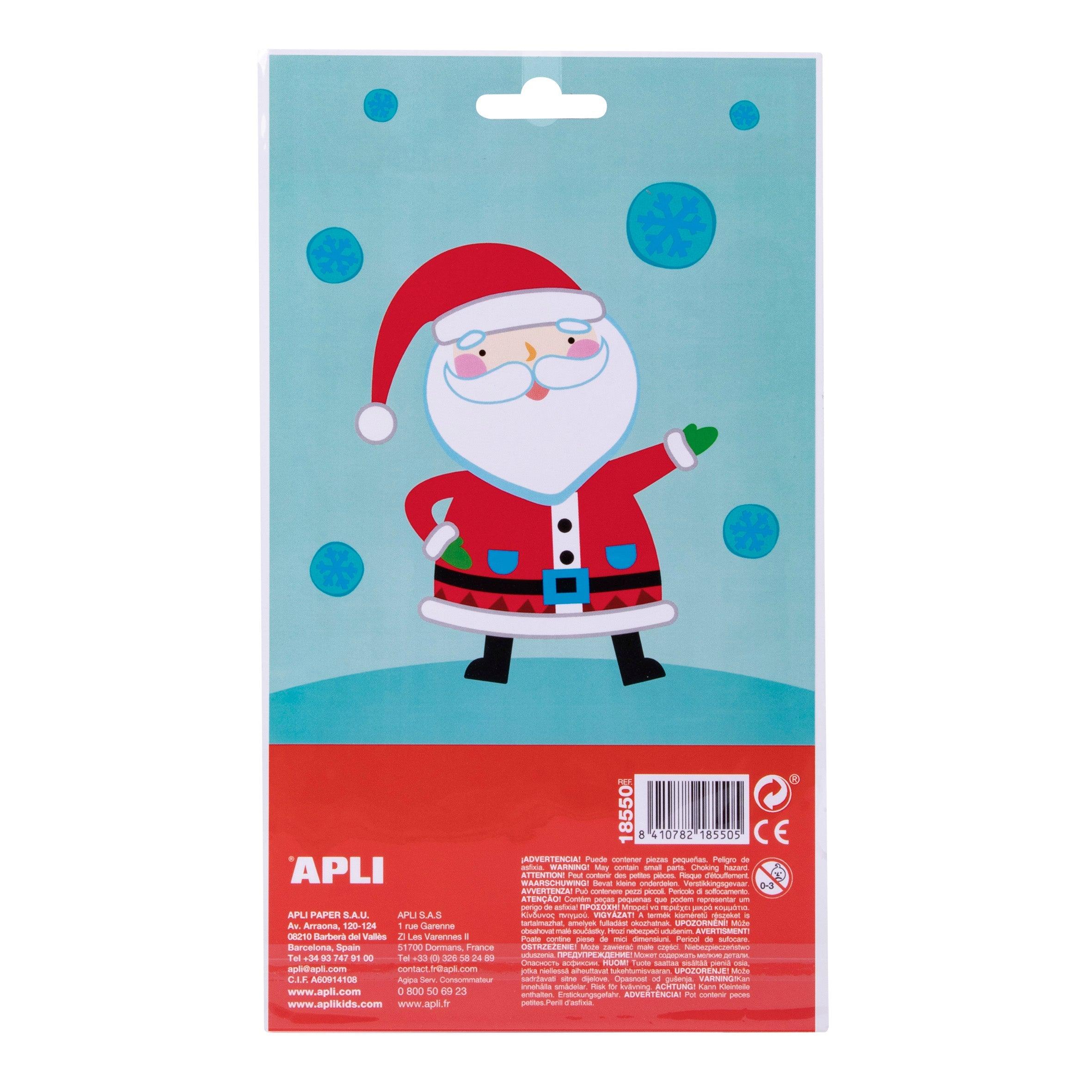 Apli Kids: naklejki świąteczne Święty Mikołaj - Noski Noski