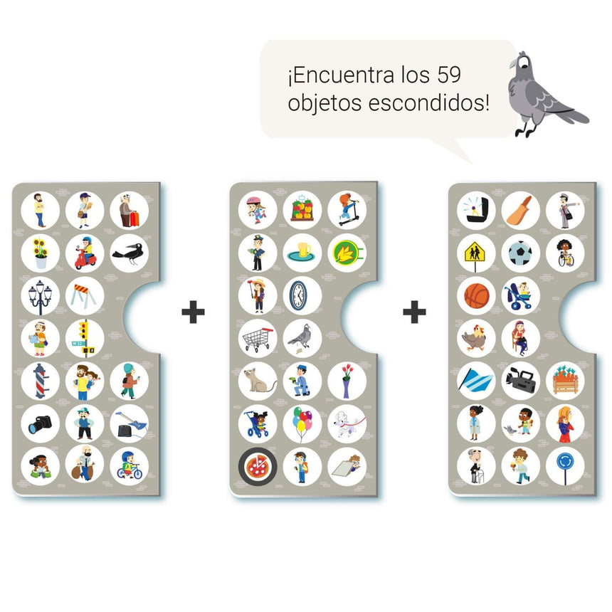 Apli Kids: puzzle obserwacyjne Miasto 104 el. - Noski Noski