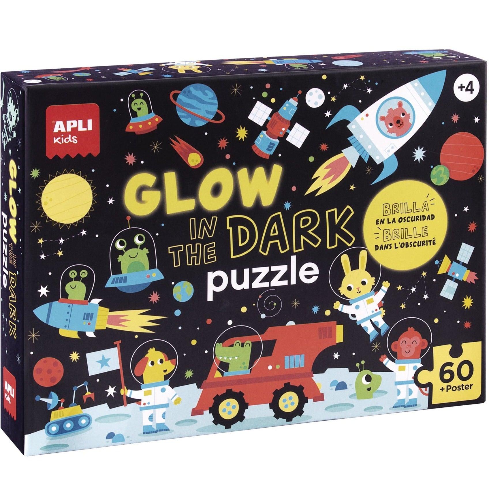 Apli Kids: puzzle świecące w ciemności Kosmos 60 el. - Noski Noski