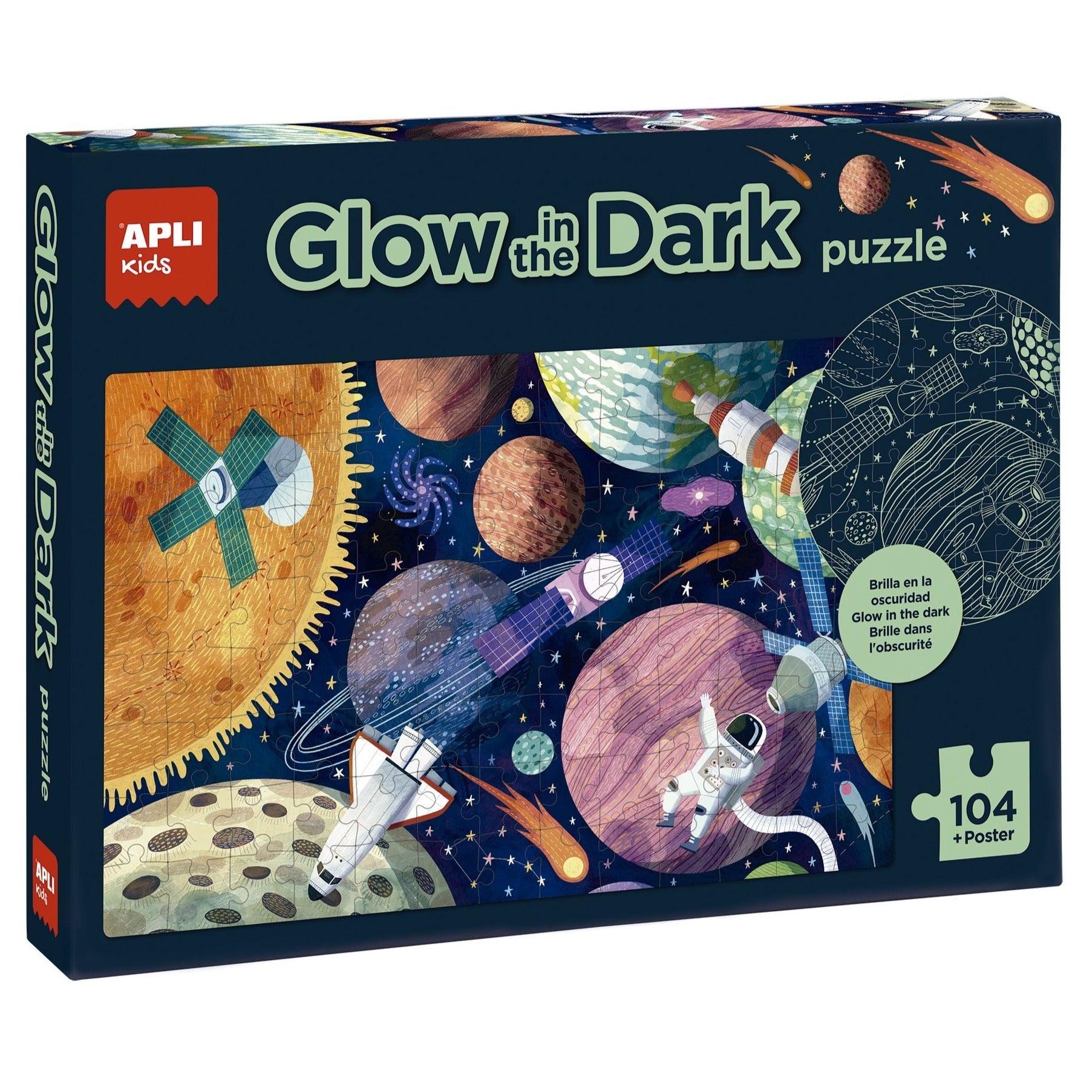 Apli Kids: puzzle świecące w ciemności Układ Słoneczny 104 el. - Noski Noski