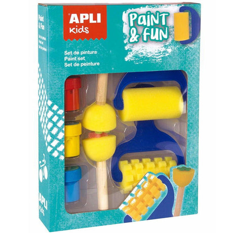 Zestaw pieczątek Apli Kids Paint & Fun wałki do malowania dla dzieci, rozwijający wyobraźnię i kreatywność.