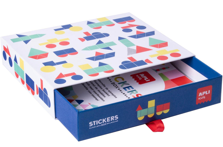 Apli Kids: zestaw z geometrycznymi naklejkami Stickers Box - Noski Noski