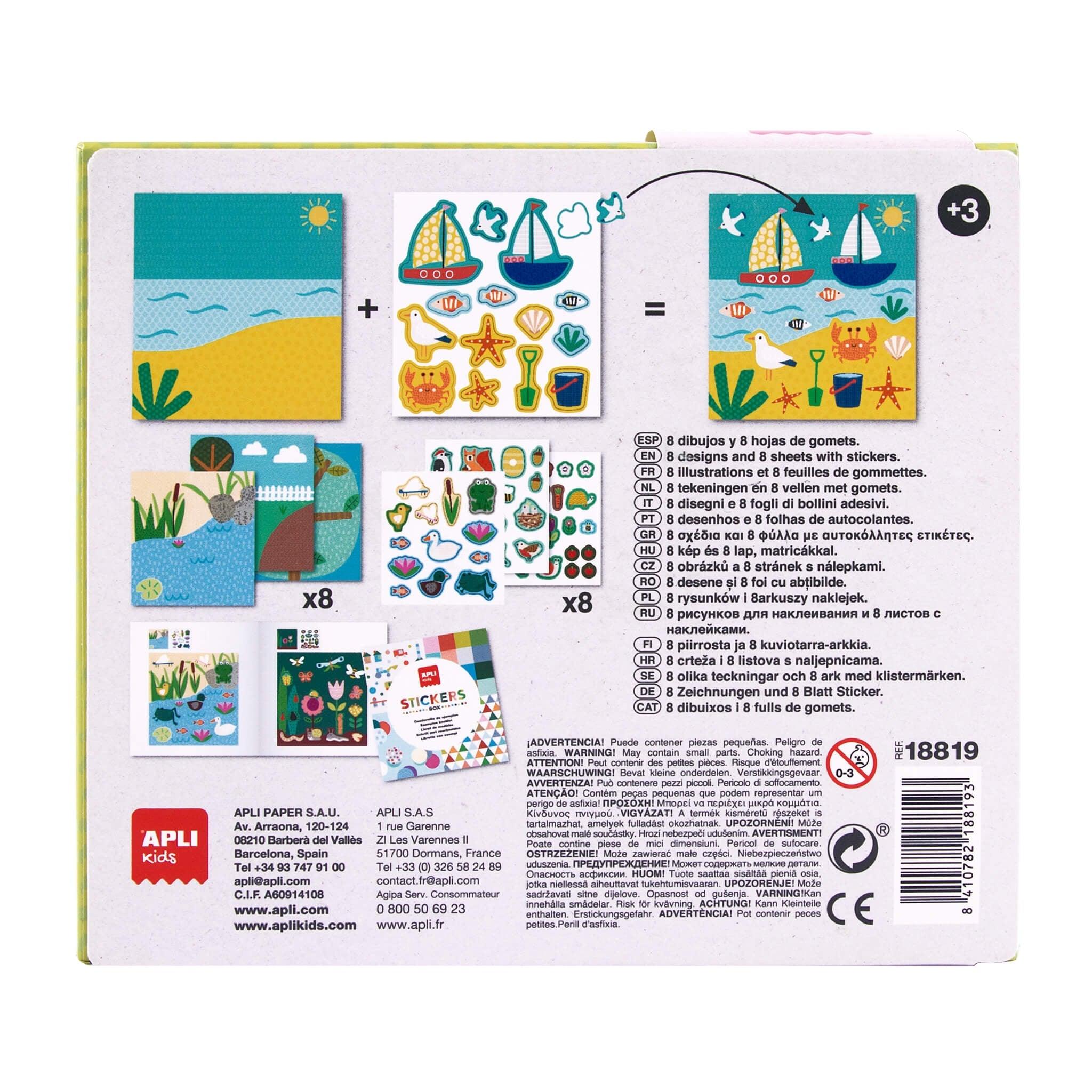 Apli Kids: zestaw z naklejkami Stickers Box - Noski Noski