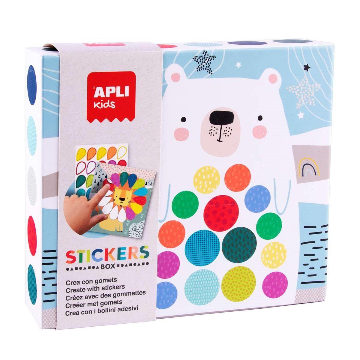 APLI KIDS: Set with Stickers Box stickers