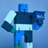 Areaware: drewniany elastyczny robot Cubebot Micro Capsule Collection - Noski Noski