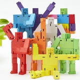 Areaware: drewniany elastyczny robot Cubebot Micro - Noski Noski