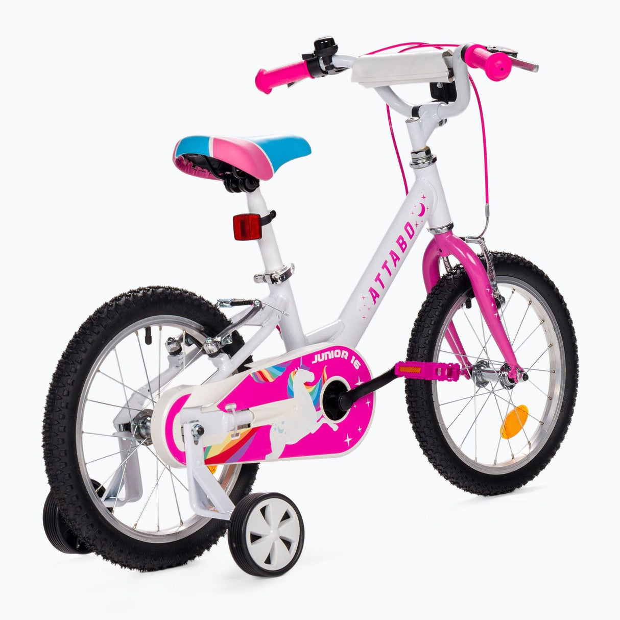 Attabo: rower dziecięcy Junior 16" Pink - Noski Noski