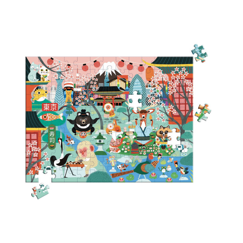 Auzou: mini puzzle Konnichiwa Tokio - Noski Noski