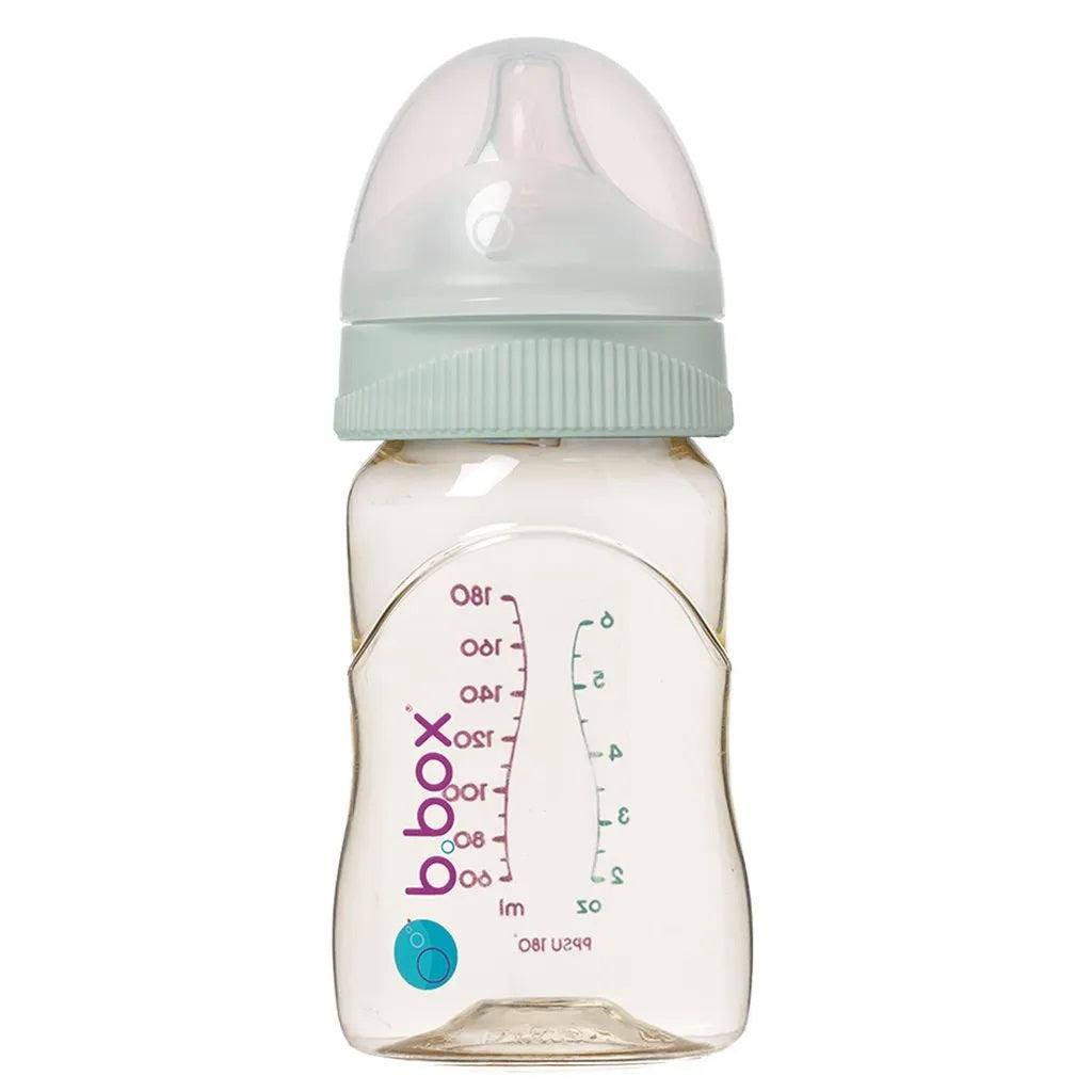 b.box: butelka ze smoczkiem do karmienia niemowląt 180 ml - Noski Noski