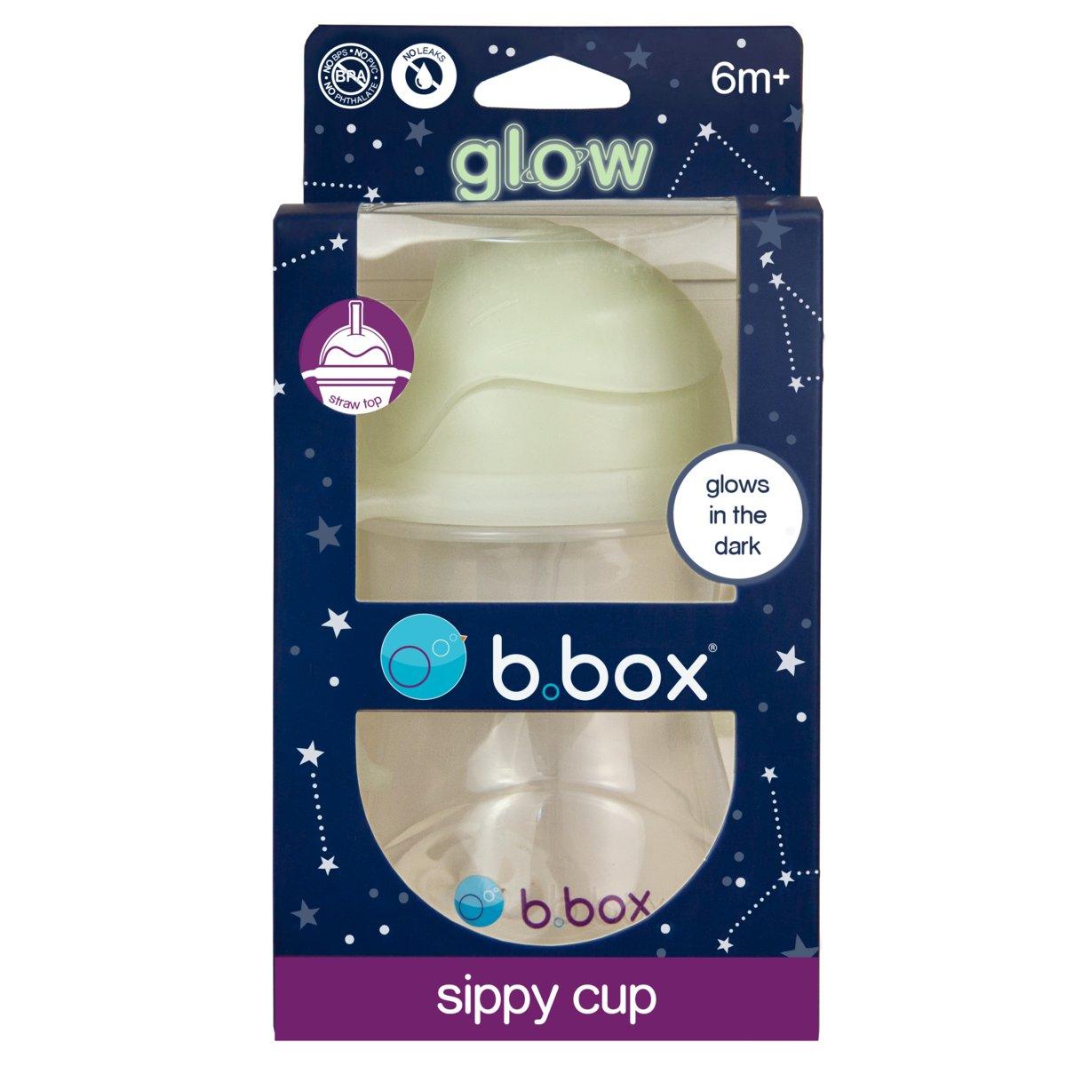 b.box: innowacyjny bidon niekapek ze słomką Glow in the Dark - Noski Noski