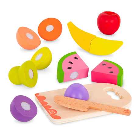 B.Toys: drewniane owoce do krojenia Chop'n'Play Wooden Toy Fruits - Noski Noski