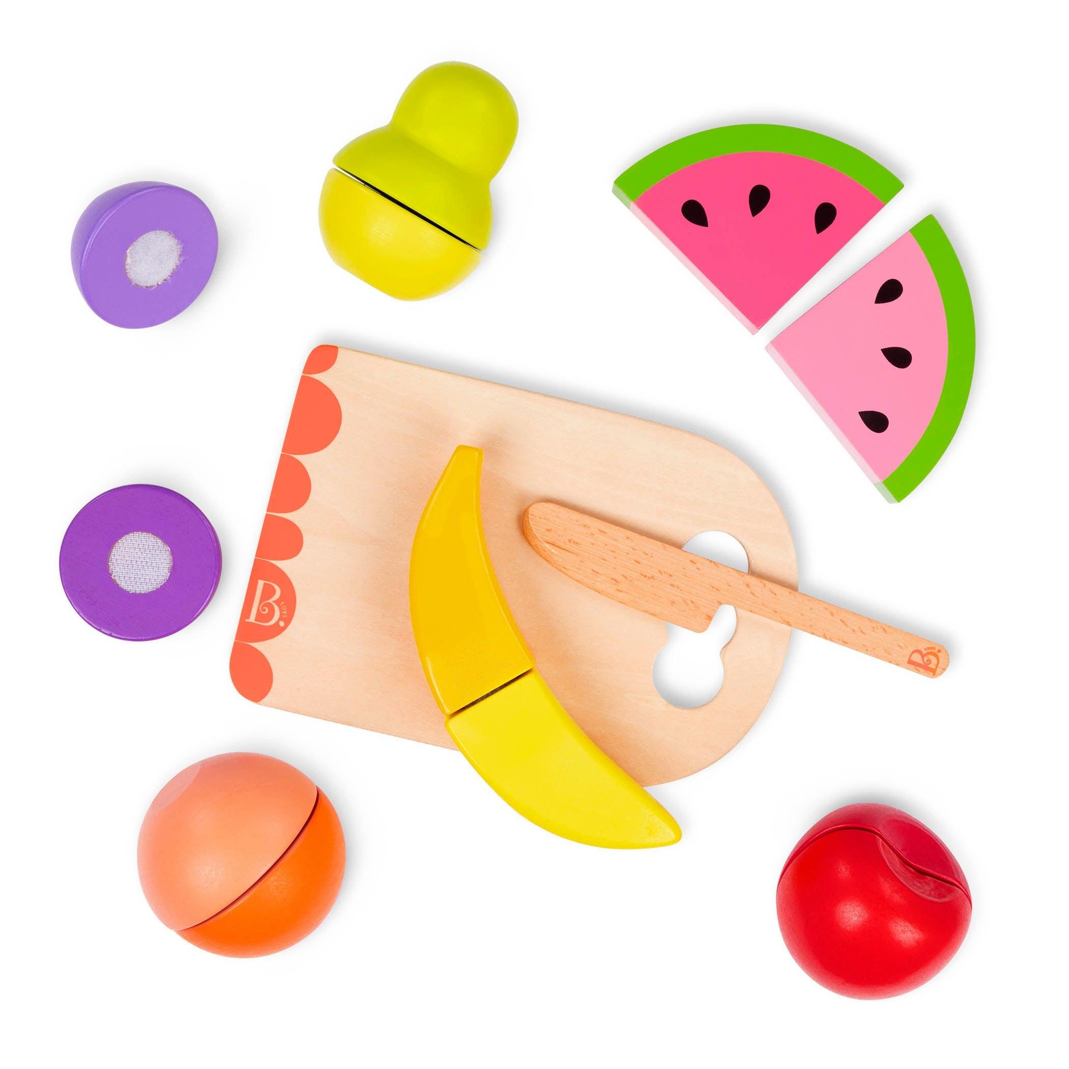 B.Toys: drewniane owoce do krojenia Chop'n'Play Wooden Toy Fruits - Noski Noski