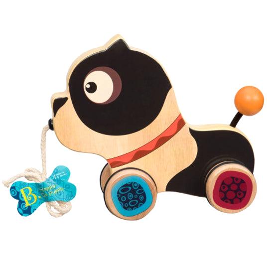 B.Toys: drewniany piesek do ciągnięcia Happy-Go-Puppy - Noski Noski
