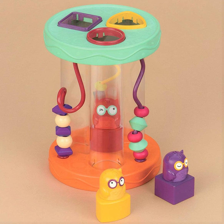 B.Toys: dźwiękowy sorter z sówkami Hooty-Hoo - Noski Noski
